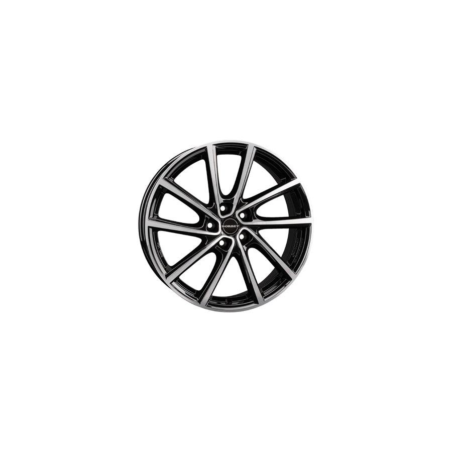 Borbet V 7x19 ET38 V 70938108565,1BPG Black Glossy Polished Wheel | ML Performance UK Car Parts