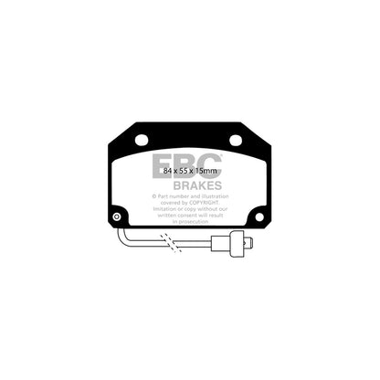 EBC DP332 Chrysler Matra Talbot Ultimax Front Brake Pads (Inc. Horizon & Rancho) 2 | ML Performance UK Car Parts