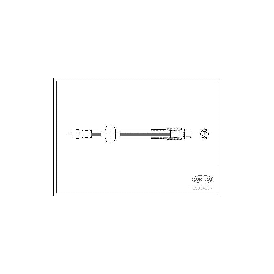 Corteco 19034337 Brake Hose For Fiat Croma Ii Estate (194) | ML Performance UK