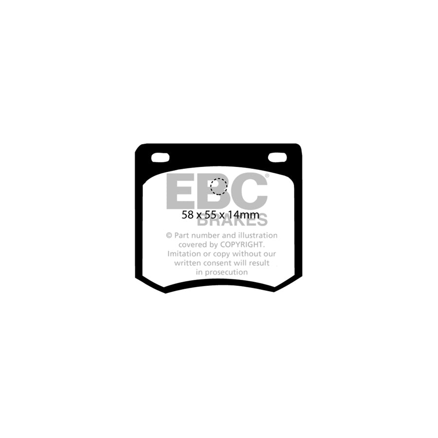 EBC DP331 Datsun Nissan Ultimax Rear Brake Pads (Inc. 280ZX & Skyline) 2 | ML Performance UK Car Parts