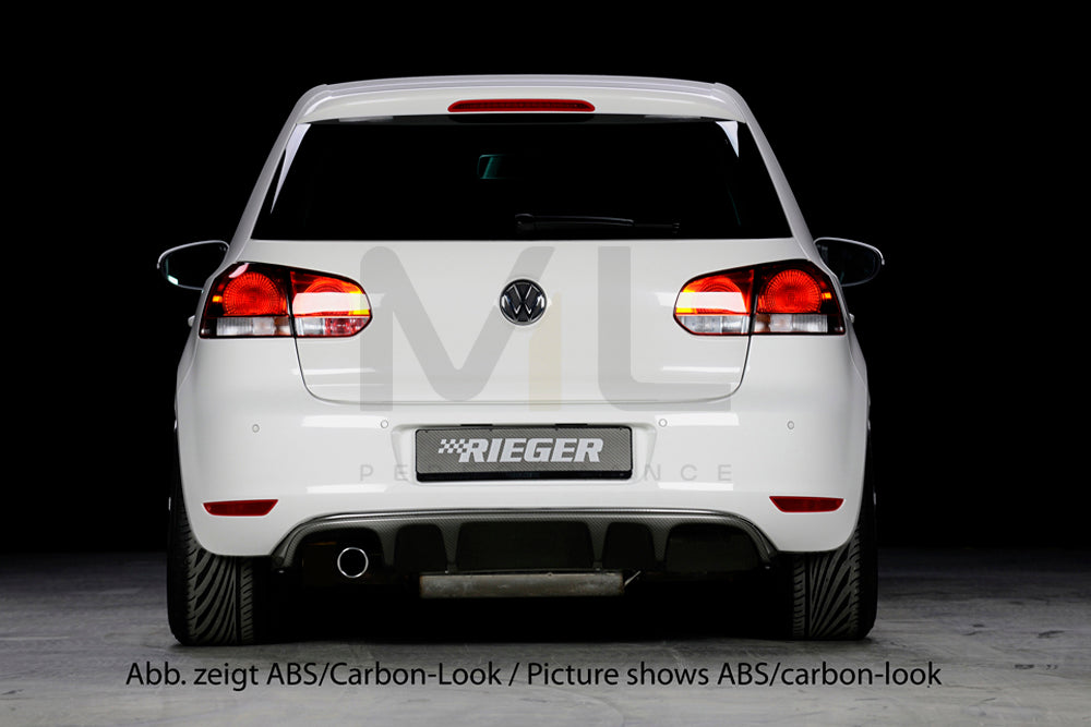 Rieger 00059510 VW Mk6 Golf Rear Diffuser 3 | ML Performance UK Car Parts