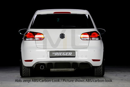 Rieger 00059510 VW Mk6 Golf Rear Diffuser 3 | ML Performance UK Car Parts