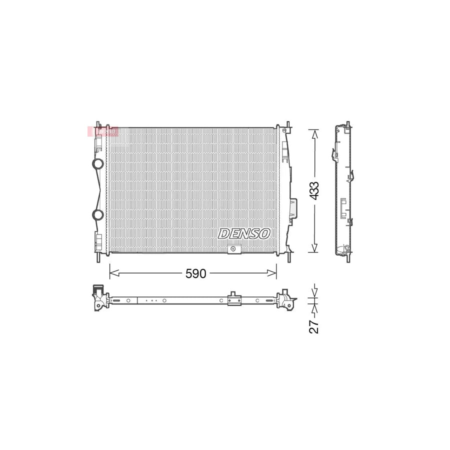 Denso DRM46051 Drm46051 Engine Radiator For Nissan Qashqai / Qashqai+2 I (J10, Nj10) | ML Performance UK