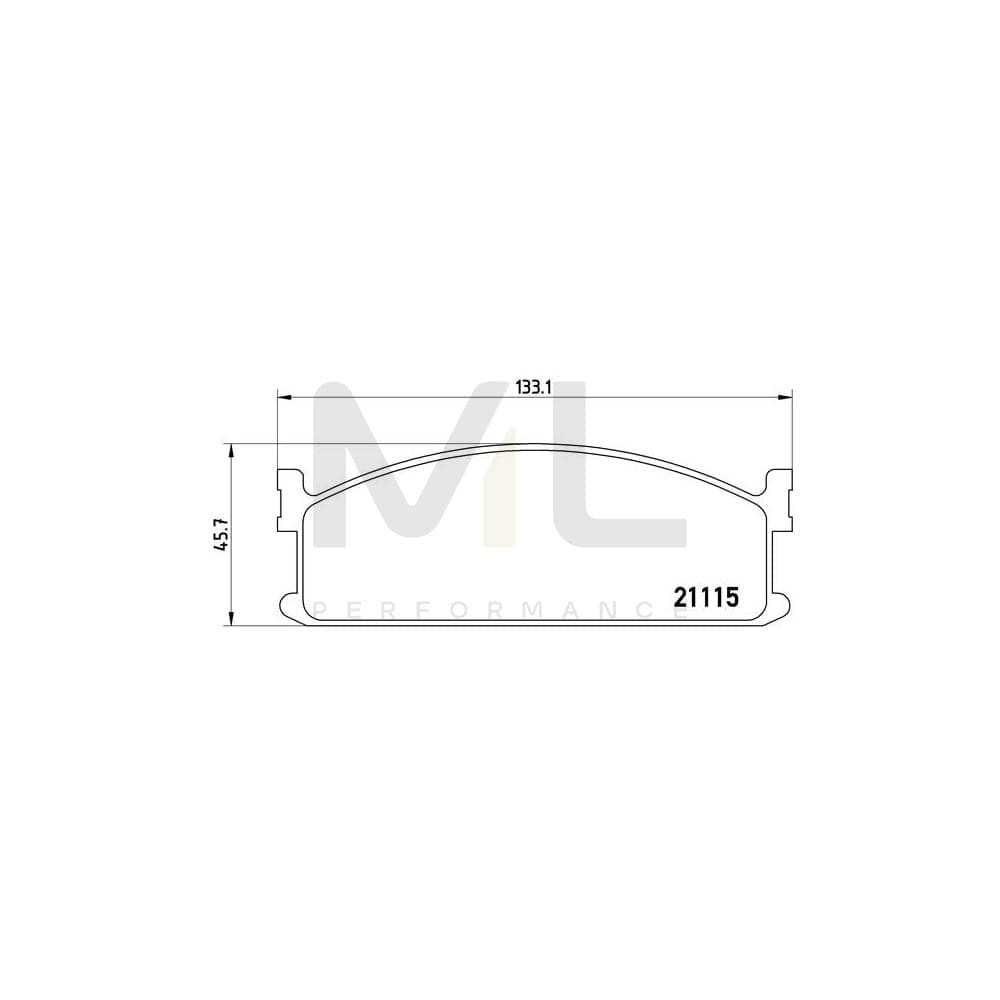 Brembo P 59 008 Brake Pad Set Excl. Wear Warning Contact | ML Performance Car Parts