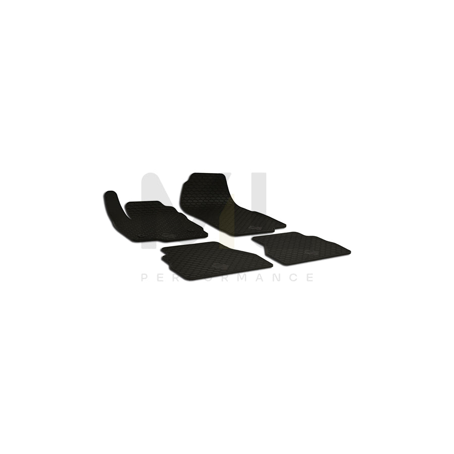 WALSER 50763 Floor mat set for FORD B-Max (JK8) Elastomer, Front and Rear, Quantity: 4, Black | ML Performance Car Parts