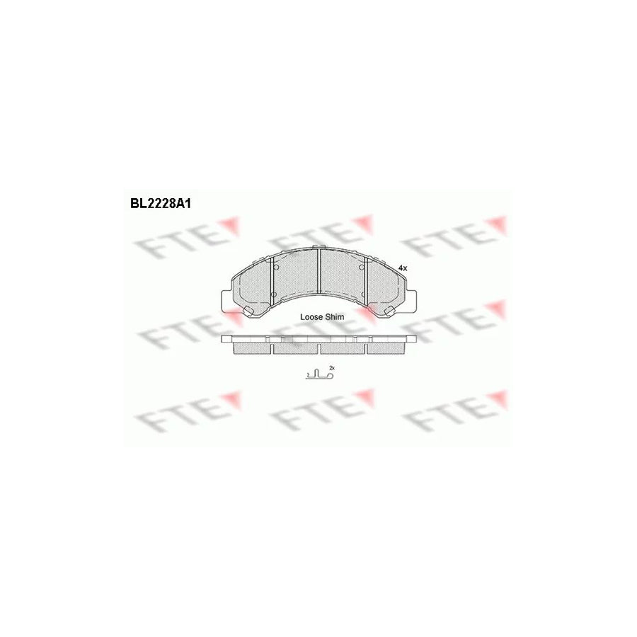 Fte BL2228A1 Brake Pad Set | ML Performance UK Car Parts