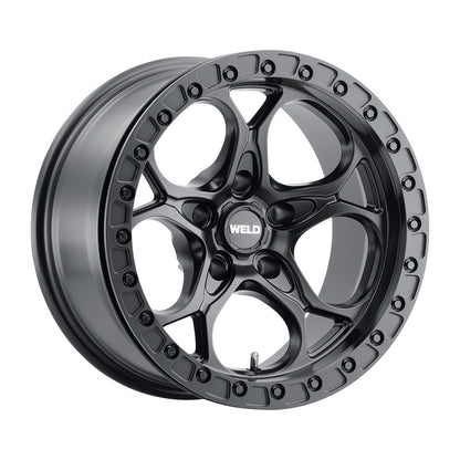 Weld W90179084500 Ledge Beadlock W901 Wheel 17x9 6x139.7 ET0 BS5 Satin Black - Gloss Black