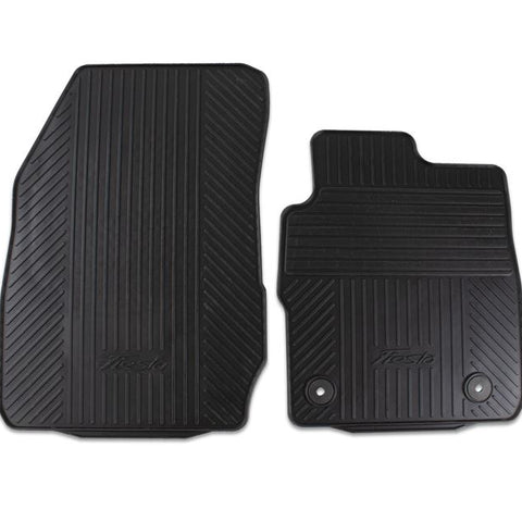 GENUINE FORD 1946805 FIESTA FRONT RUBBER CONTOURED FLOOR MATS WITH FIESTA LOGO 2008-2017 | ML Performance UK