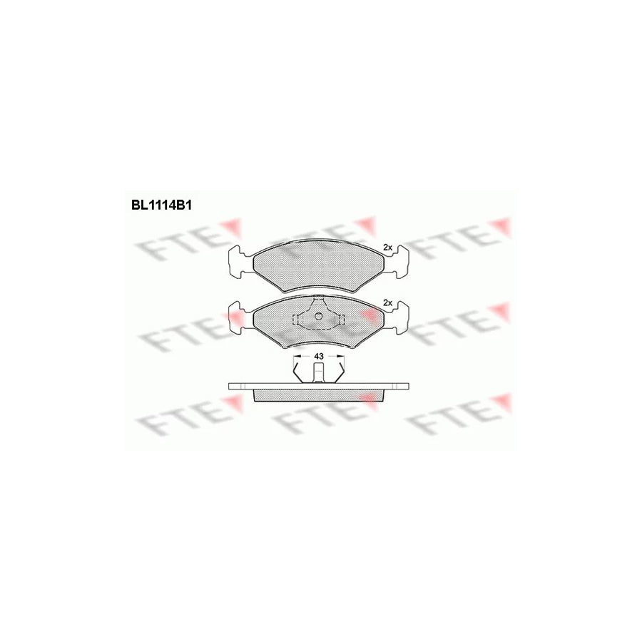 Fte BL1114B1 Brake Pad Set | ML Performance UK Car Parts