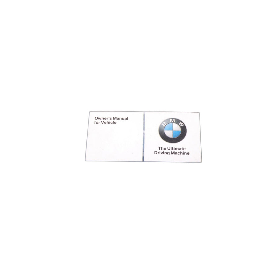 Genuine BMW 01410159259 E90 Owner'S Handbook E90 With Idrive EN US, MJ 2006 (Inc. 330xi, 325i & 325xi) | ML Performance UK Car Parts