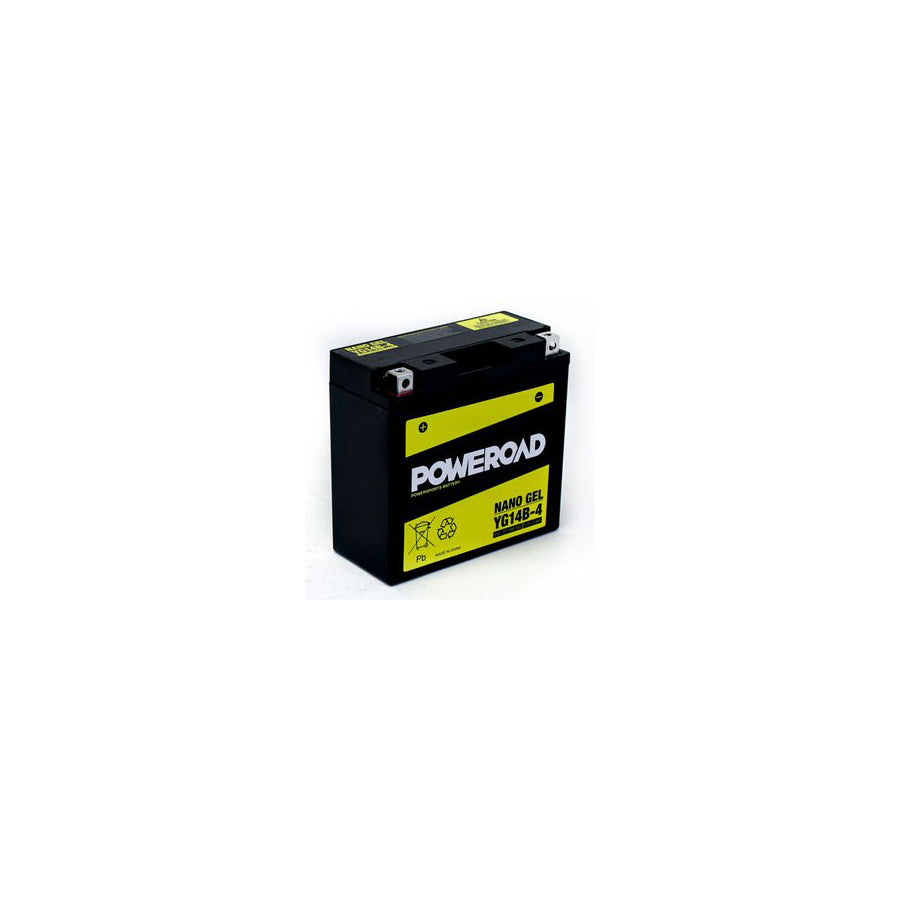 YG14B-4 GEL Poweroad Motorcycle Battery | ML Performance UK Car Parts