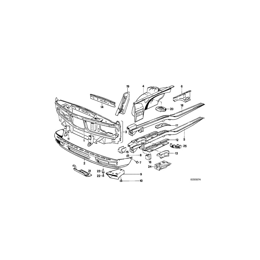 Genuine BMW 41131881729 E28 Connection Plate (Inc. 525e) 1 | ML Performance UK Car Parts