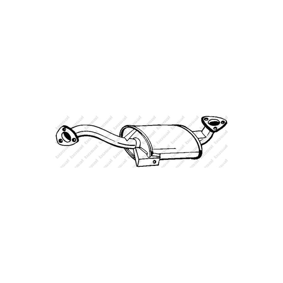 Bosal 100-199 Middle Silencer For Alfa Romeo Spider (115)