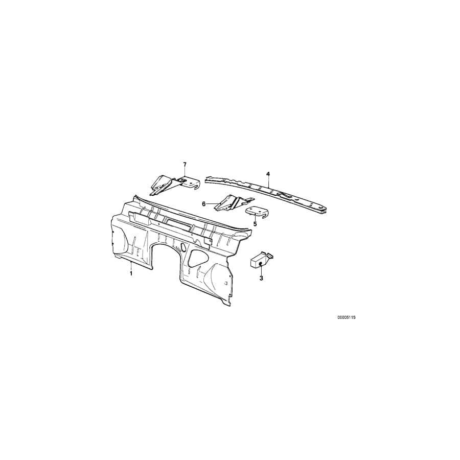 Genuine BMW 41131902097 E21 Panel Heater Left (Inc. 316) 1 | ML Performance UK Car Parts