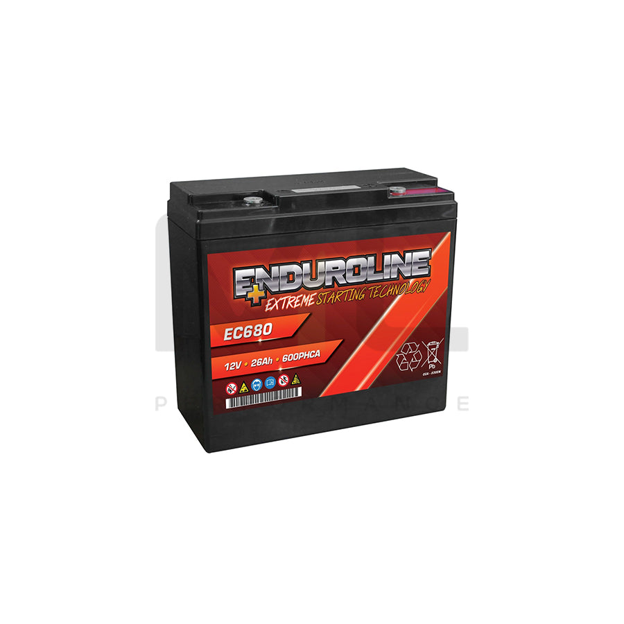 Enduroline EC680 AGM Battery 26Ah 600A (PC680) | Car Batteries UK | ML Performance Car Parts