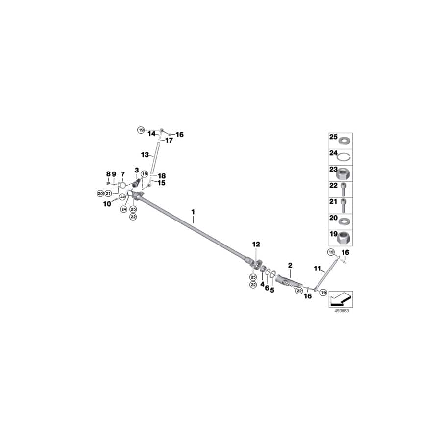 Genuine BMW 31358415192 BMW Nut M8X1 LH THREAD (Inc.  & M6 GT3) | ML Performance UK Car Parts