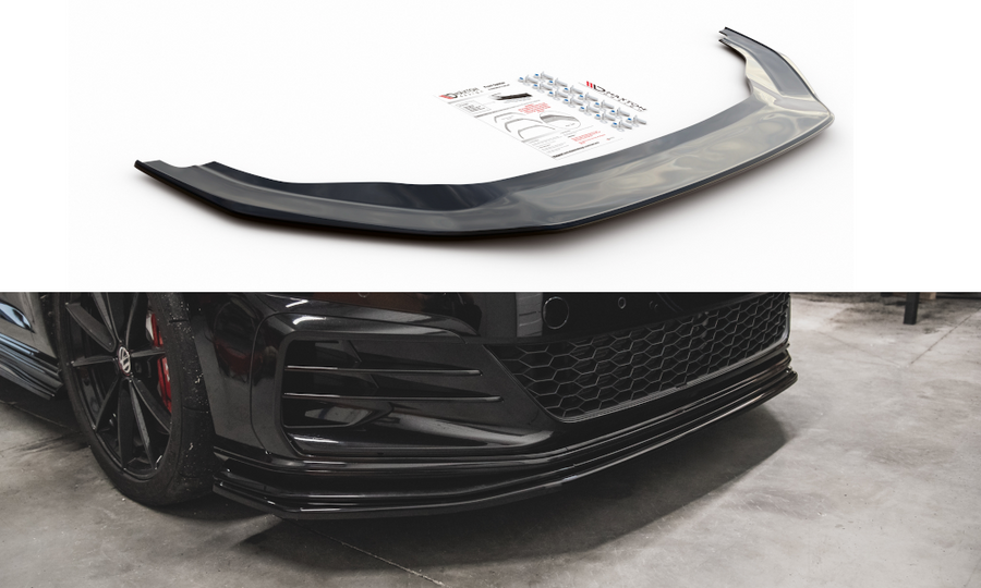 Maxton Design VW-GO-7F-GTI-TCR-FD1T Front Splitter Volkswagen Golf GTI TCR MK7.5 | ML Performance UK Car Parts