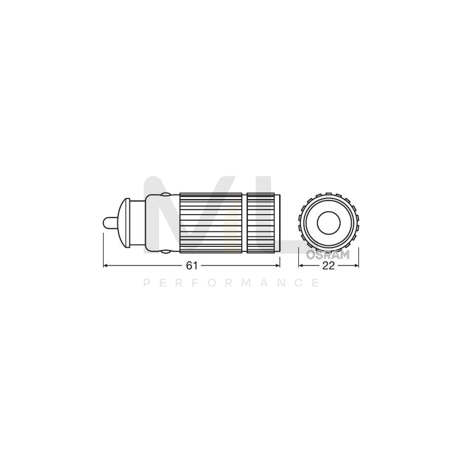 OSRAM LEDinspect FLASHLIGHT 15 LEDIL205-PK Inspection lamp LED 3,6V cigarette lighter powered | ML Performance Car Parts