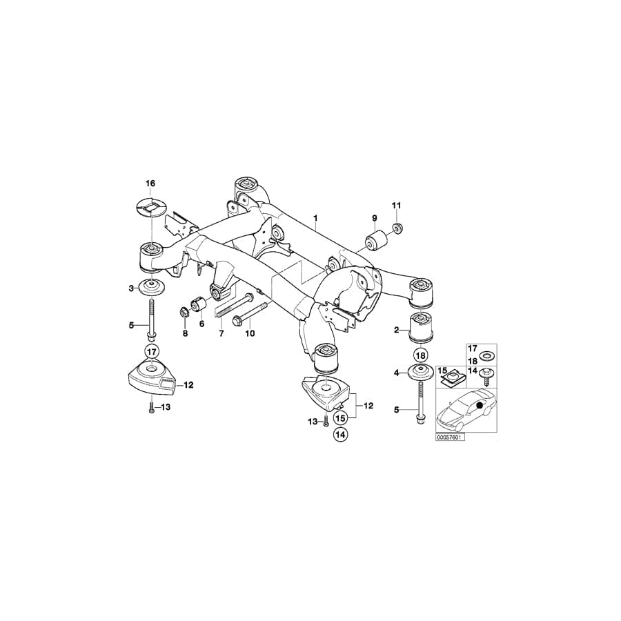 Genuine BMW 33311097351 E39 E52 Washer 3MM (Inc. 520d, 525d & Z8) | ML Performance UK Car Parts