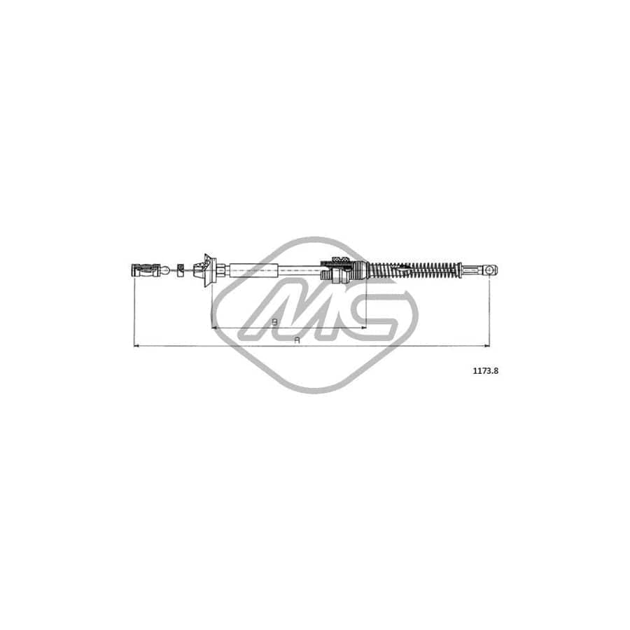 Metalcaucho 81548 Throttle Cable | ML Performance UK Car Parts