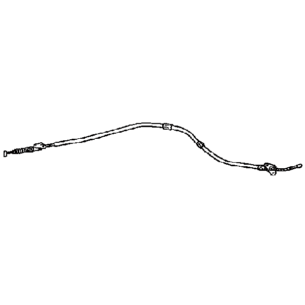 Genuine Lexus 46430-53011 IS Phase 1 N/S Rear Handbrake Section