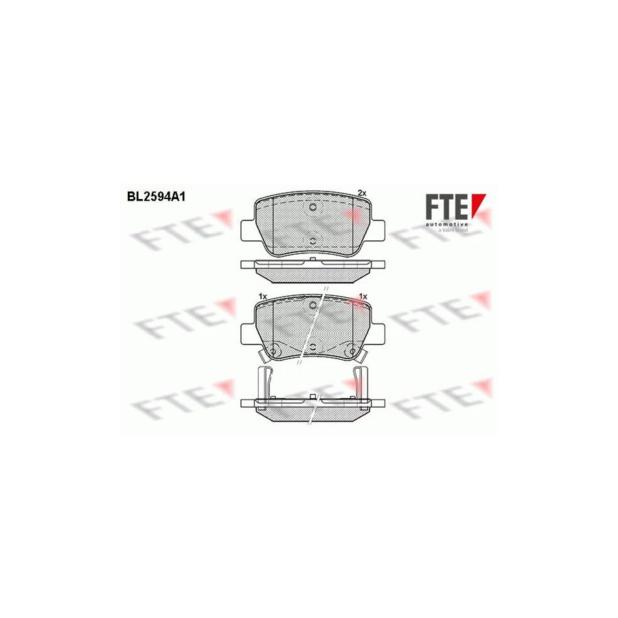 Fte 9010845 Brake Pad Set For Toyota Avensis | ML Performance UK Car Parts