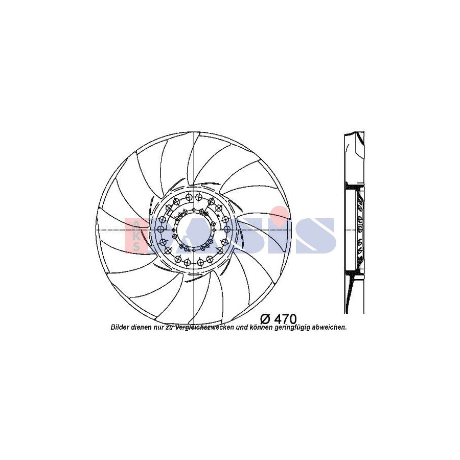 AKS Dasis 058022N Fan Wheel, Engine Cooling | ML Performance UK