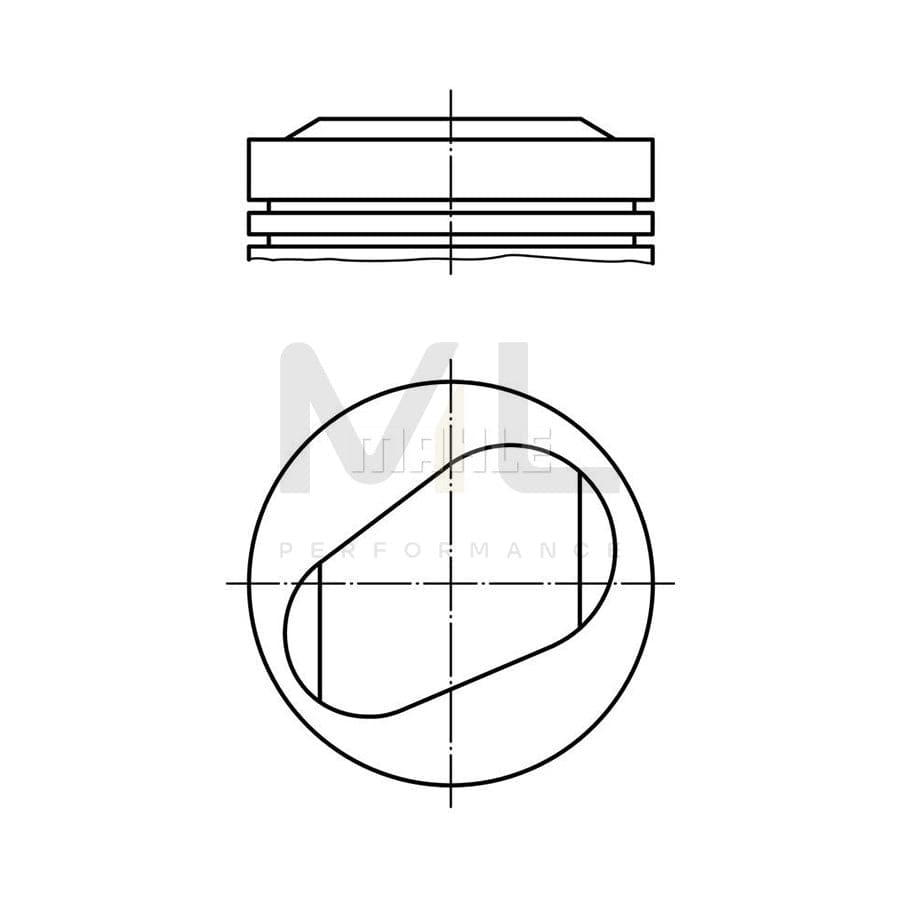 MAHLE ORIGINAL 081 92 03 Piston for BMW 02 90,01 mm, without cooling duct | ML Performance Car Parts