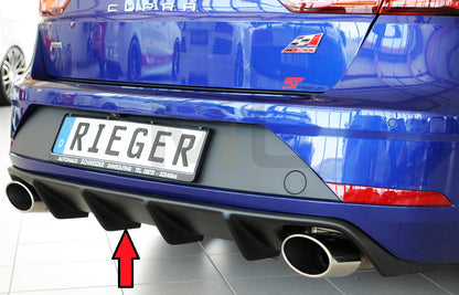 Rieger 00027038 SEAT 5F Leon Cupra Rear Diffuser 1 | ML Performance UK Car Parts