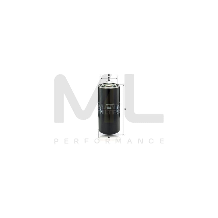 MANN-FILTER WD 13 145/20 Oil Filter Spin-on Filter | ML Performance Car Parts