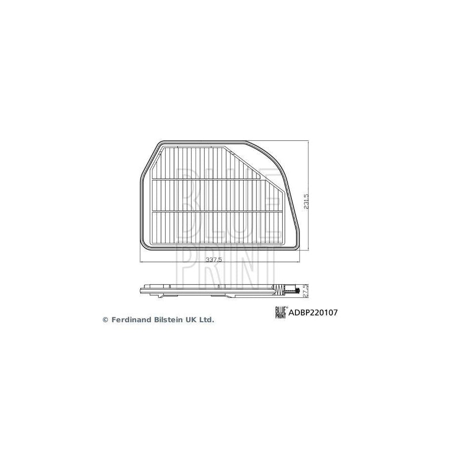 Blue Print ADBP220107 Air Filter