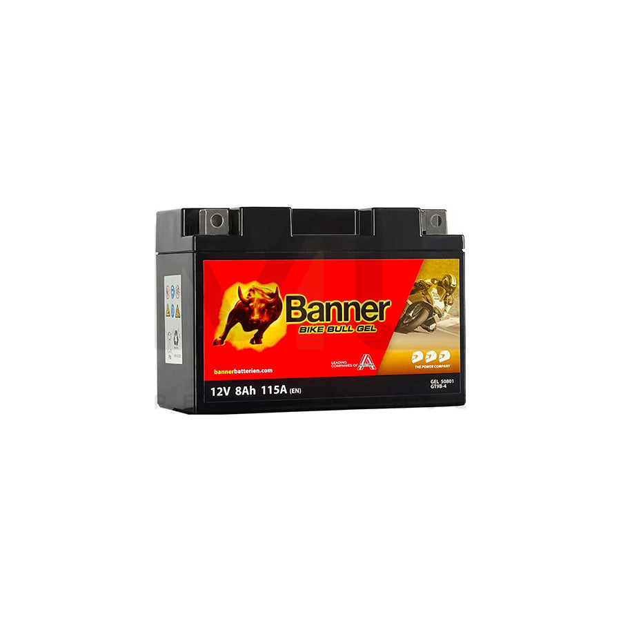 GT9B-4 Banner Bike Bull GEL Battery (50801) | Car Batteries UK | ML Performance Car Parts