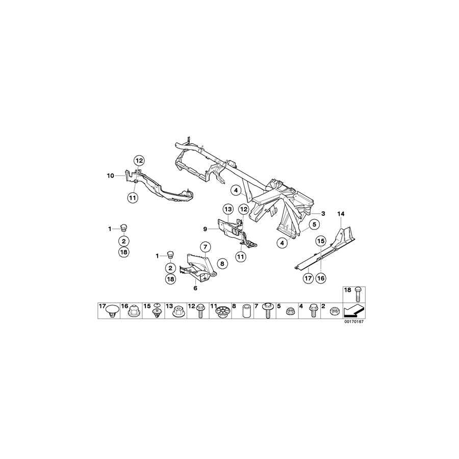 Genuine BMW 51718250435 E53 Aggregate Support (Inc. X5 4.4i, X5 3.0d & X5 4.6is) | ML Performance UK