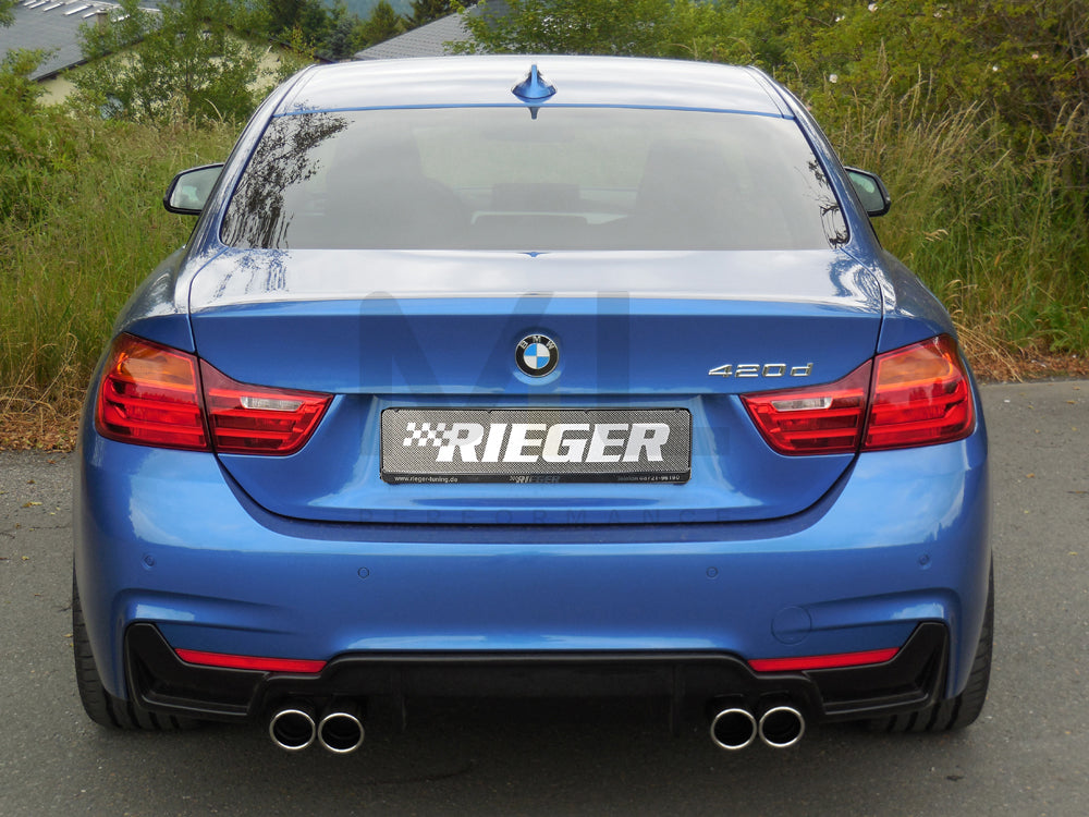 Rieger 00088057 BMW 4 Series F32 F33 F36 Rear Diffuser 6 | ML Performance UK Car Parts