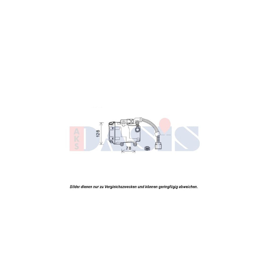 AKS Dasis 851987N Compressor, Air Conditioning For Toyota Prius II Liftback (Xw20) | ML Performance UK