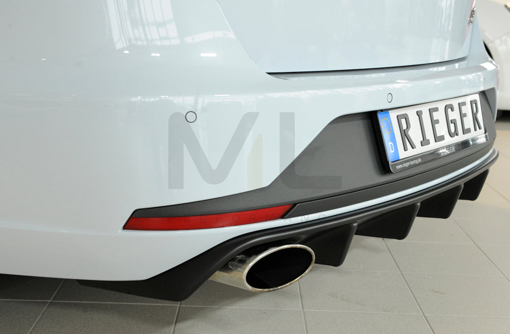 Rieger 00027024 SEAT 5F Leon Cupra Rear Diffuser 5 | ML Performance UK Car Parts