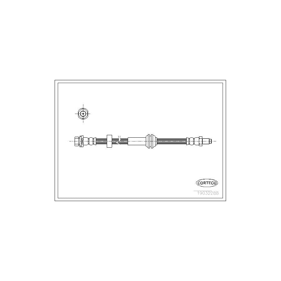 Corteco 19032288 Brake Hose For Ford Focus Mk1 Hatchback (Daw, Dbw) | ML Performance UK