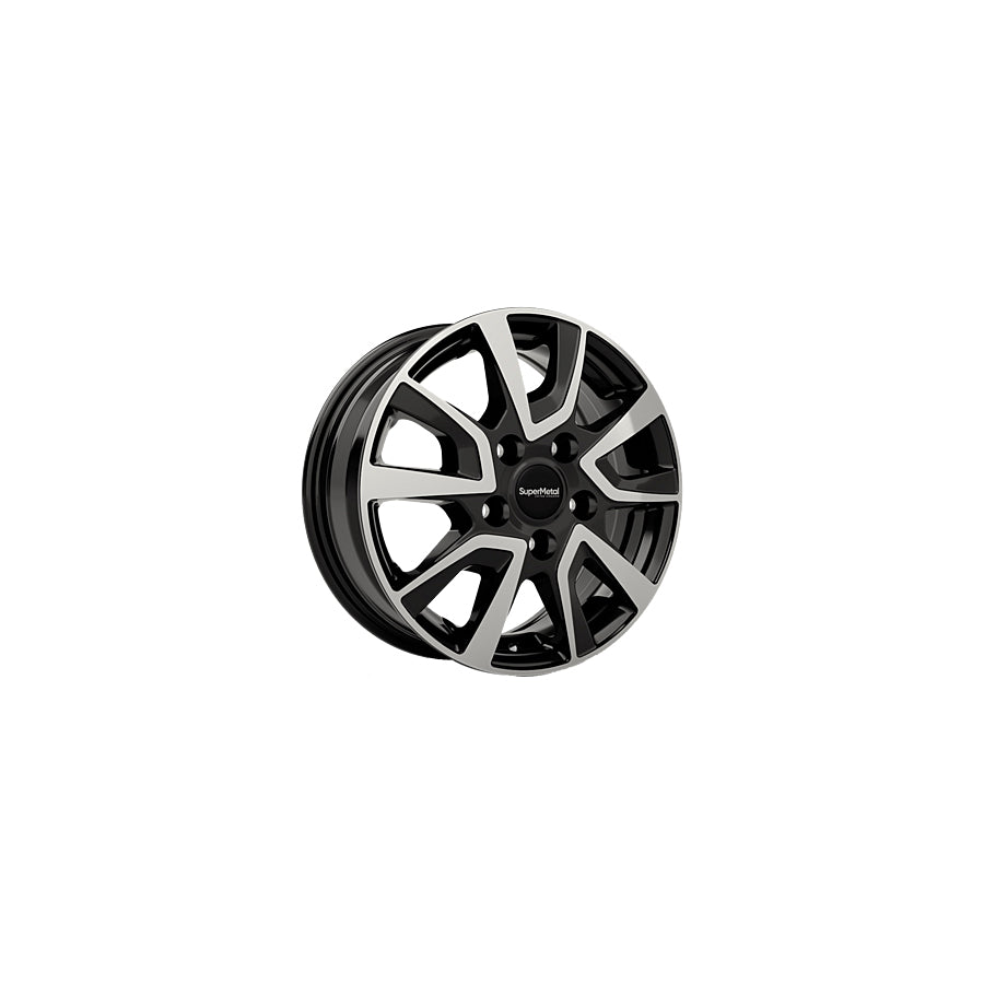 SuperMetal Vault 7.5x18 ET53 44397 Black Glossy Polished Wheel | ML Performance UK Car Parts