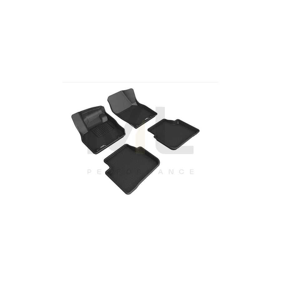 3D L1SK01701509 Floor mat set for SKODA Scala Hatchback Elastomer, Front, Rear, Quantity: 4, Black | ML Performance Car Parts