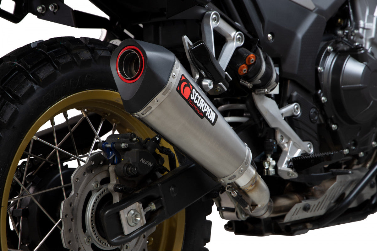 Scorpion RHA189TEO Honda CB500 X Serket Taper Slip-On  - Titanium Sleeve | ML Performance UK UK