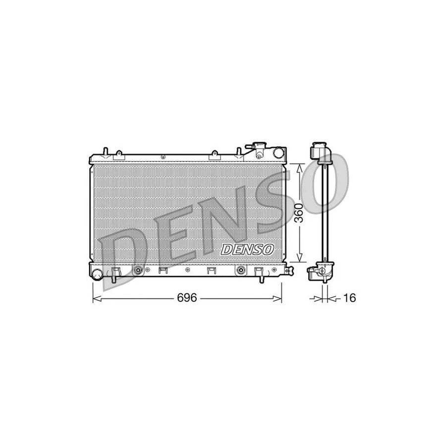 Denso DRM36002 Drm36002 Engine Radiator For Subaru Forester Ii (Sg) | ML Performance UK