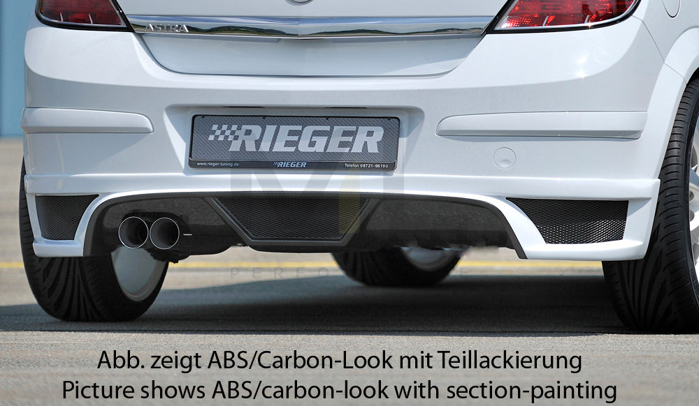 Rieger 00099333 Opel Astra H Rear Diffuser 3 | ML Performance UK Car Parts