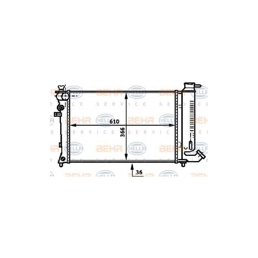 Hella 8MK 376 716-581 Engine Radiator