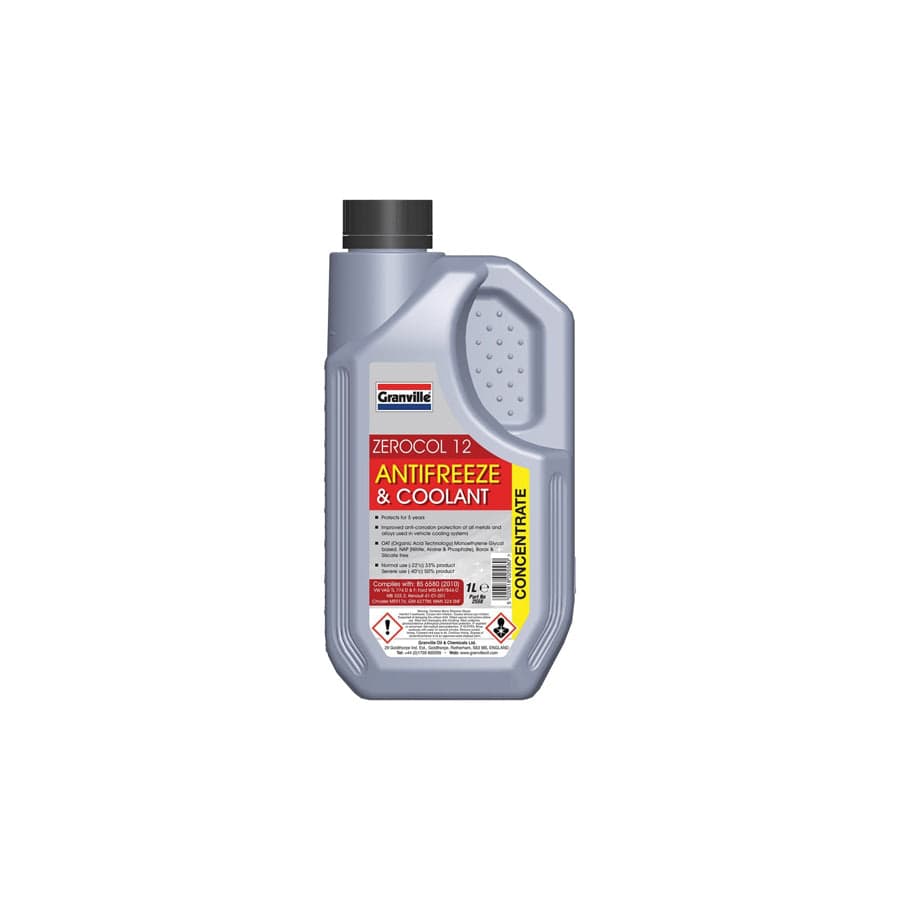 GRANVILLE 7100055 Zerocol 12 Red Antifreeze Concentrate OAT - 1 litre | ML Performance UK UK