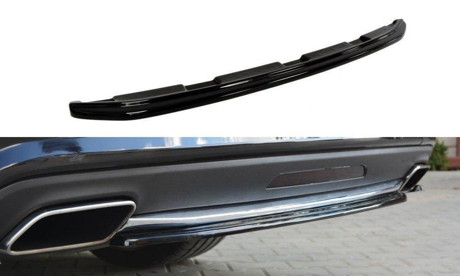 Maxton Design ME-CLS-218-RD1T Central Rear Splitter (without vertical bars) Mercedes Benz CLS-Class C218 AMG-Line | ML Performance UK Car Parts