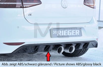 Rieger 00059568 VW Mk7 Golf R Rear Diffuser 1 | ML Performance UK Car Parts