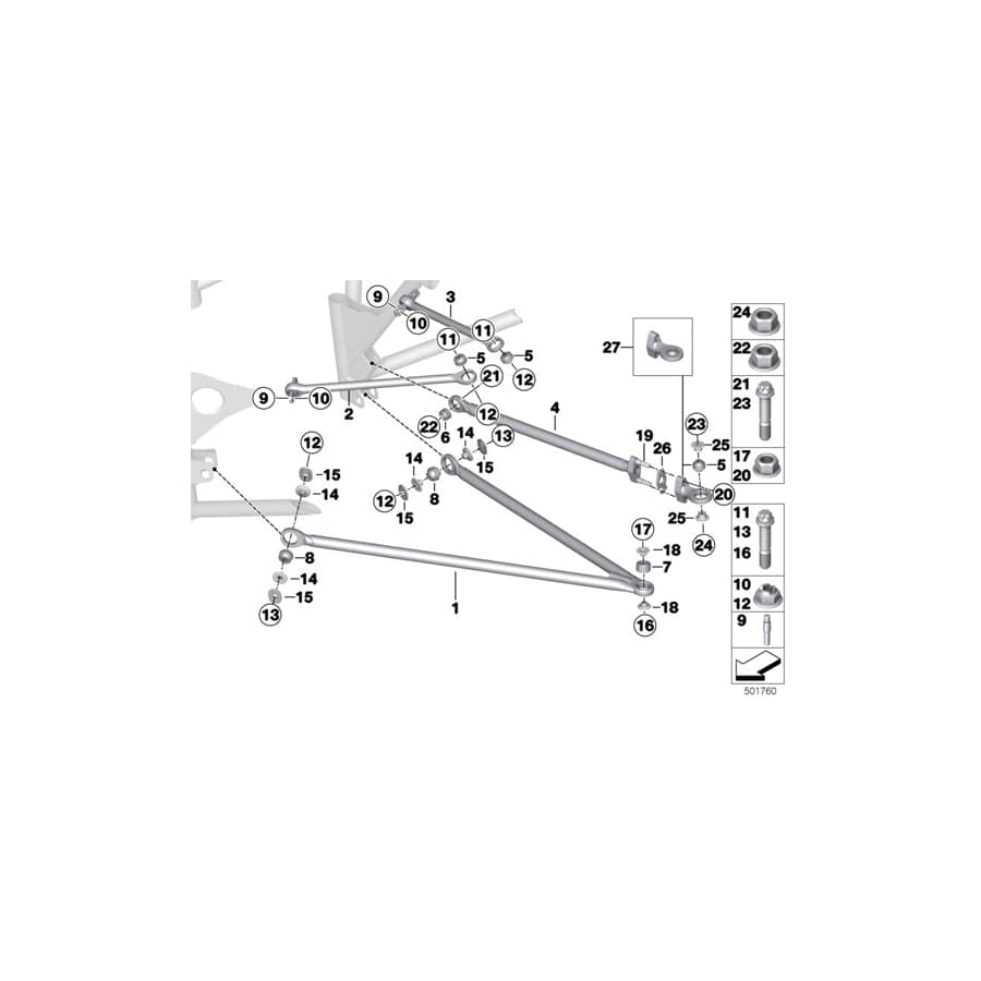 Genuine BMW 33308428437 Adjusting Plate 0,90 mm (Inc. M6 GT3) | ML Performance UK Car Parts