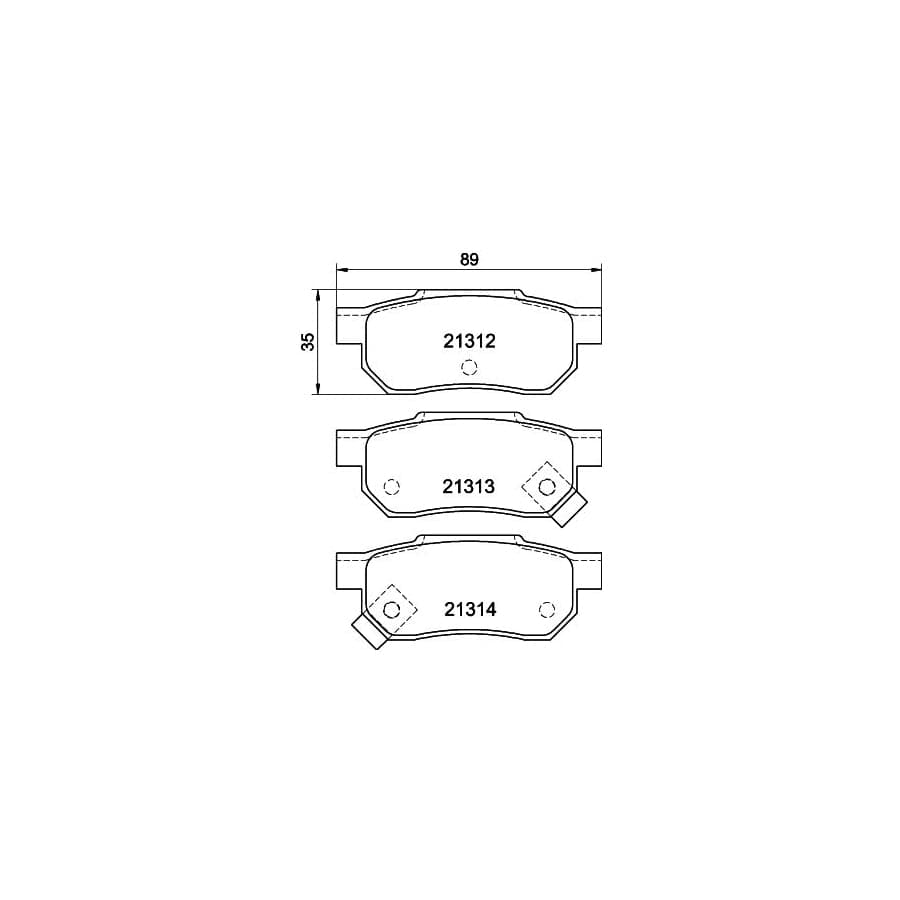 Mintex Mdb1411 Brake Pad Set