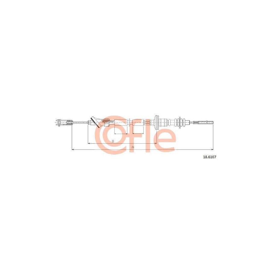 Cofle 92.18.6107 Clutch Cable