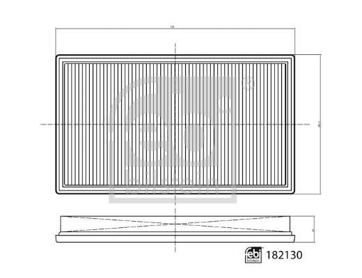 Febi Bilstein 182130 Air Filter | ML Performance UK Car Parts